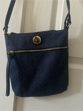 Tommy Hilfiger Navy Crossbody with Gold Hardware